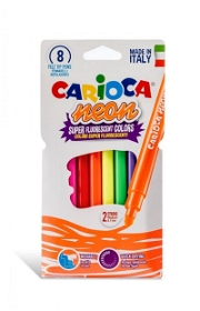 Carioca Neon Yıkanabilir 8'li Keçeli Kalem Boyalar ve Resim Malzemeleri
