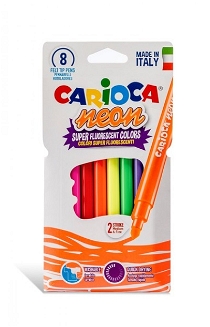 Carioca Neon Yıkanabilir 8'li Keçeli Kalem