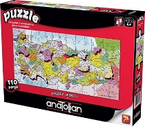 Anatolian Puzzle Türkiye Haritası İller