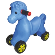 Tekerlekli Truva At - Rh 9080 Mavi Bebek Oyuncakları