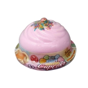 Puffy Coton Cupcake Slime - Pembe Oyun Hamurları