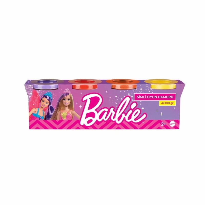 Barbie Simli Oyun Hamuru 4x100 Gr