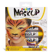 Carioca Mask Up Yüz Boyası - Hayvanlar 3 Renk Boyalar ve Resim Malzemeleri