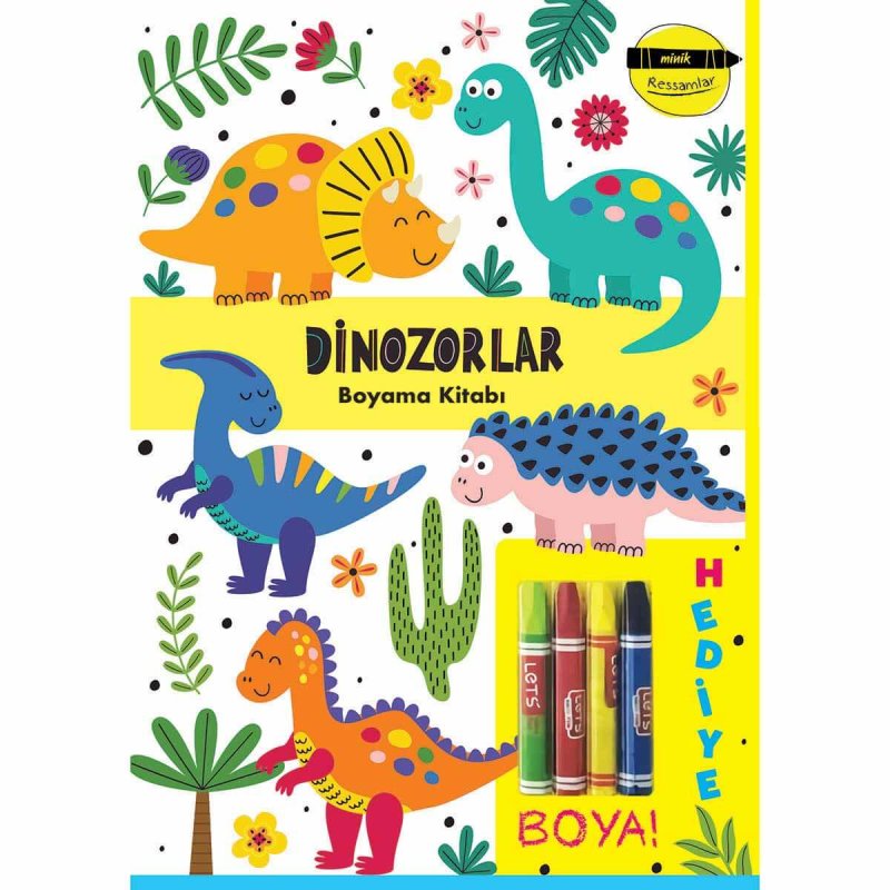 Minik Ressamlar Boyama Kitabı - Dinozorlar