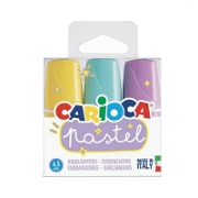 Carioca Pastel Renk Mini İşaretleme Kalemi 3'lü Yazı Araçları ve Kalemler