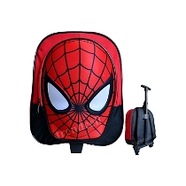 Spiderman Çekçekli Anaokulu Çantası