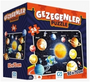 Gezegenler Eğitici Puzzle - 24 Parça Puzzle ve Yapbozlar