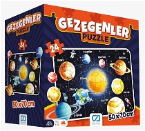 Gezegenler Eğitici Puzzle - 24 Parça