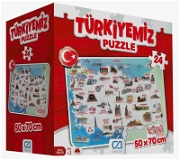 Türkiyemiz Eğitici Puzzle - 24 Parça Puzzle ve Yapbozlar