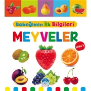 Bebeğimin İlk Bilgileri - Meyveler Bebek Kitapları ve Eğitim Kartları