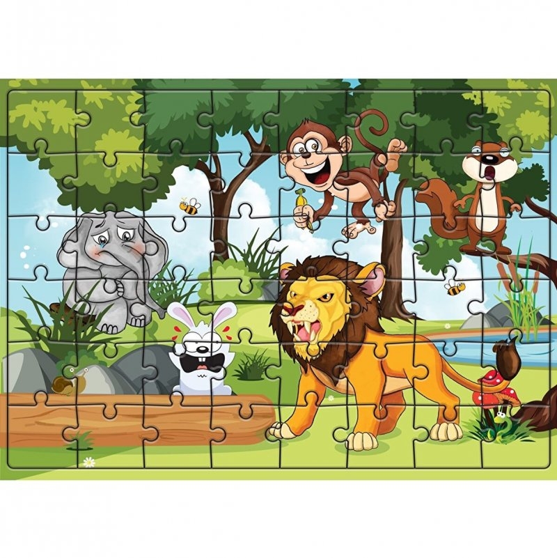 Hayvanlar Ve Duygular Puzzle - 48 Parça