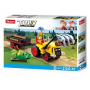 Sluban Town Römorklu Traktör - 110 Parça Lego ve Yapı Oyuncakları