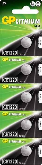 Gp Lithium Cell 5'li Lityum Pil Cr1220 Piller