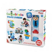 Dede - Kaktüs Bloklar Polis İstasyonu 55 Parça Lego ve Yapı Oyuncakları