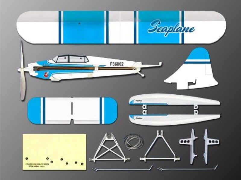 Deniz Uçağı Maket Mavi - Manuel - 36002