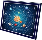 3 Boyutlu Çerçeveli Gezegenler Puzzle - 61 Parça Maketler