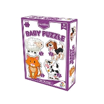 Baby Puzzle Çiftlik Hayvanları - Mor