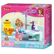 Sluban Girls Dream Banyo - 50 Parça Lego ve Yapı Oyuncakları