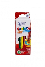 Carioca Joy Süper Yıkanabilir Keçeli Boya Kalemi 6'lı Yazı Araçları ve Kalemler