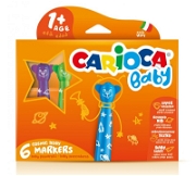 Carioca Jumbo Bebek Süper Yıkanabilir Keçeli Boya Kalemi 6'lı Kırtasiye Ürünleri ve Okul Gereçleri