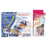 Eğitici Manyetik Tablet Tangram - Manyetik Alfabe Set Yazı Tahtaları