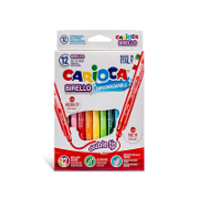 Carioca Birello Çift Uçlu Yıkanabilir Keçeli Boya Kalemi 12'li Boyalar ve Resim Malzemeleri
