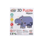 Hipopotam 3d Puzzle Maketler