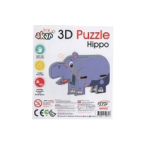 Hipopotam 3d Puzzle