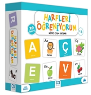 Eğitici Oyun Kartları - Harfleri Öğreniyorum Eğitici Kartlar