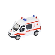 Ambulans - Çek Bırak Işıklı Sesli Pilli Fonksiyonlu Oyuncaklar