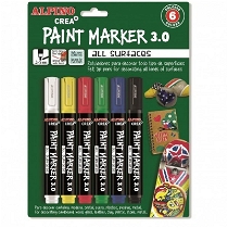 Alpino Crea Paint Marker 3.0 Klasik 6 Renk