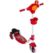 Üç Tekerlekli Sepetli Scooter - Kırmızı Scooterlar