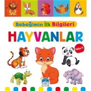Bebeğimin İlk Bilgileri - Hayvanlar Bebek Kitapları ve Eğitim Kartları