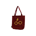 Harry Potter Gözlük Bez Çanta - Bordo