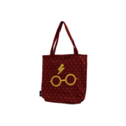 Harry Potter Gözlük Bez Çanta - Bordo Çanta ve Bavullar