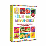 Bebeğimin Zeka Kartları - İlk 100 Meyve Sebze Eğitici Kartlar