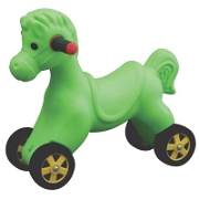 Tekerlekli Truva At - Rh 9080 Yeşil Bebek Oyuncakları