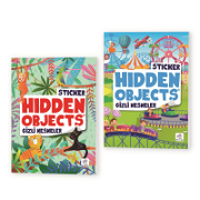 Sticker Hidden Objects 2'li Set Bulmaca Kitapları