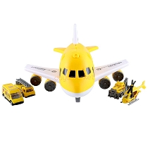 Sarı Kargo Uçağı Ve Acil Durum Araçları Seti
