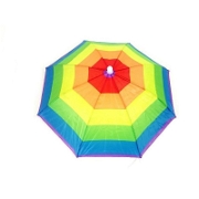 Kafaya Takılan Şapka Şemsiye - Renkli 