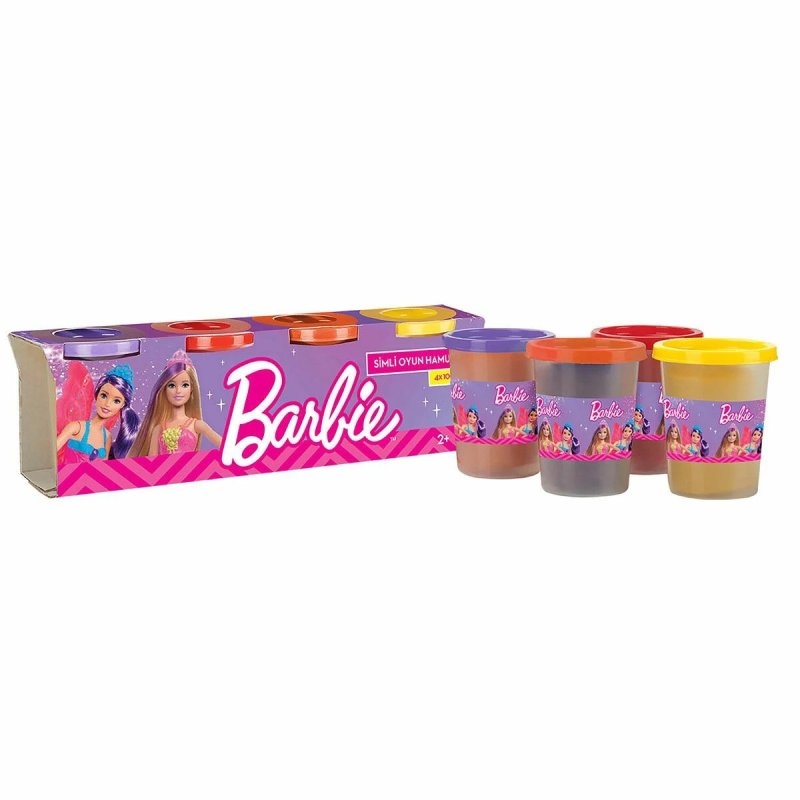Barbie Simli Oyun Hamuru 4x100 Gr