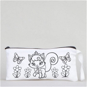Boyanabilir Bez Kalemlik - Prenses Kedi Çanta ve Bavullar