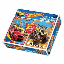 Hot Wheels 2 İn 1 Box Puzzle Set