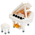 Nanoblock Piyano Beyaz - 130 Parça
