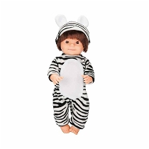 Bebelou Zebra Kostümlü Parti Bebeği 40 Cm