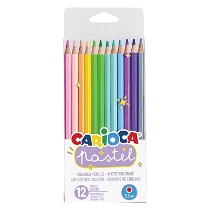 Carioca Pastel Renk 12'li Kuru Boya Kalemi