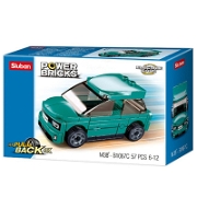 Sluban Power Bricks Çek Bırak - Yeşil Araba Lego ve Yapı Oyuncakları