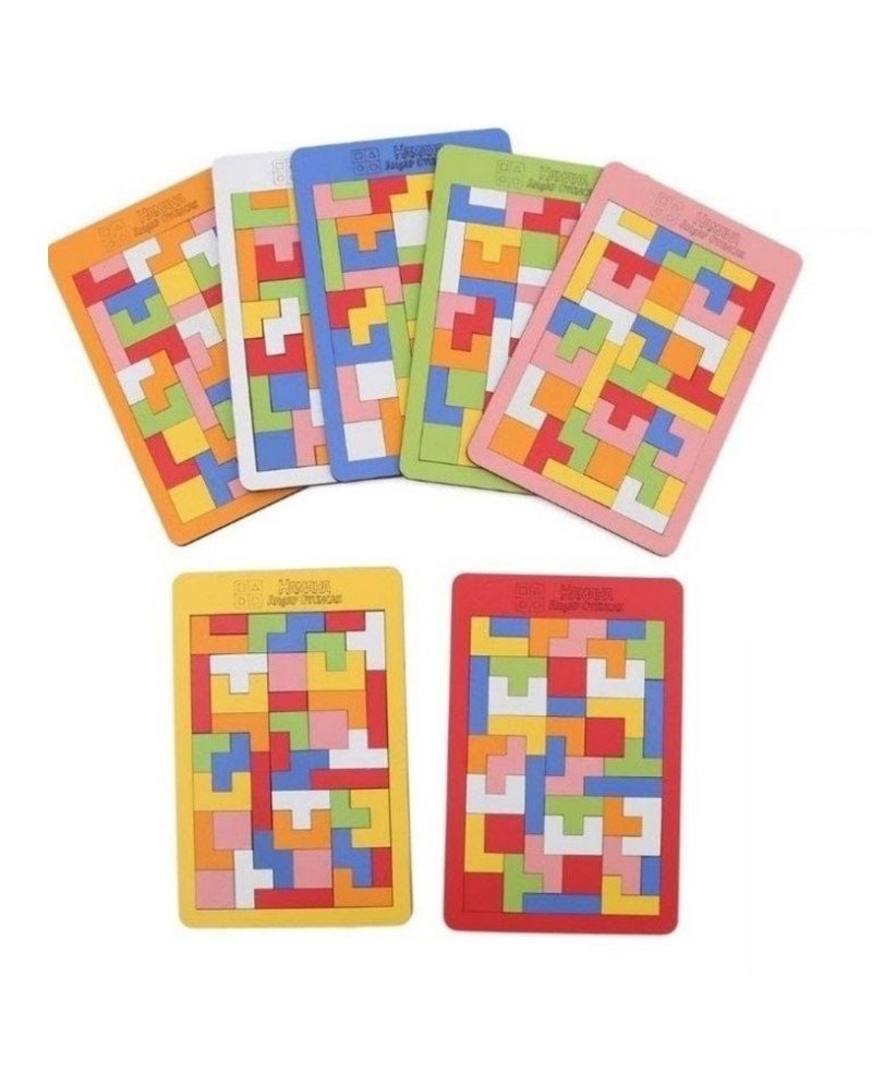 Ahşap Blok Tetris - 25x17 Cm