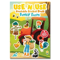 Use 'n Use Reusable Sticker Kitabı - Funky Farm