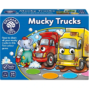 Orchard Mucky Trucks Çamurlu Kamyonlar Eğitici Kutu Oyunu Kutu Oyunları, Zeka oyunları
